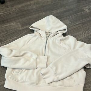 Lululemon white opal half zip scuba